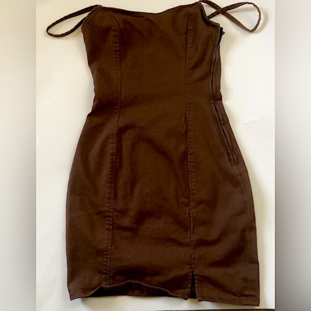 H&M Brown Denim dress XS